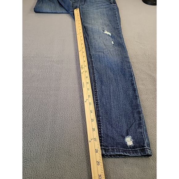 Refuge Women’s Denim Overalls – Size 6 – Distressed Stretch Y2K Festival Style - Picture 6 of 10